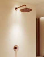 Set ducha 1 vía - oro rosa cepillado LINE de IMEX ambiente