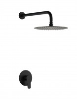 Set ducha 1 vía - negro mate BELGICA de IMEX