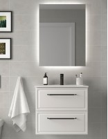 Conjunto de baño clásico blanco 60