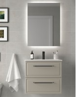 Conjunto de baño clásico 60 gris mate
