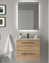 Conjunto de baño clásico 60 roble