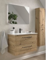 Conjunto de baño clásico 80 roble