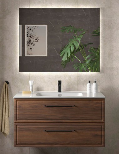 Conjunto de baño clásico nogal maya
