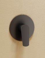 Set ducha 1 vía - negro mate BELGICA de IMEX detalle