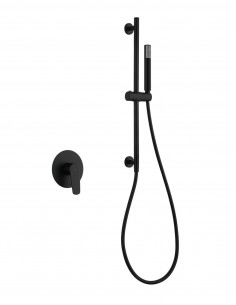 Set ducha 1 vía - negro mate BELGICA de IMEX ambiente 2