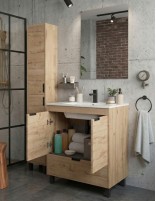 Conjunto de 2 puertas + 1 cajón abierto