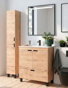 Conjunto de 2 puertas + 1 cajón - lavabo encastrado CONTESSA de Salgar 2
