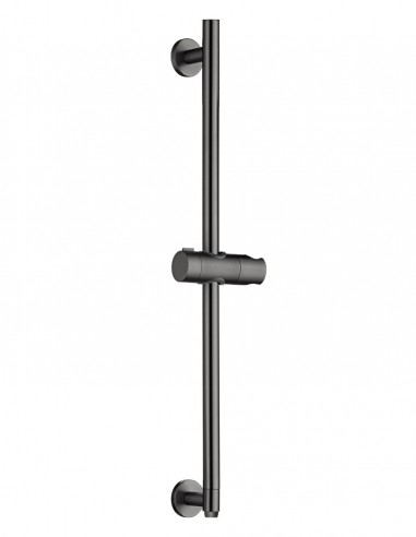 Barra soporte con toma - black gun metal ADUR de IMEX