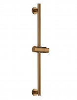 Barra soporte con toma - oro rosa cepillado ADUR de IMEX
