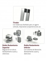 Mampara ducha Kassandra serie 300 detalles