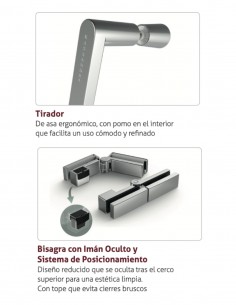 Mampara de ducha plegable Kassandra modelo Prisma cromo 2