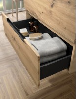 Conjunto de baño moderno detalle cajón