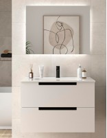 Conjunto de baño moderno blanco