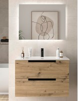 Conjunto de baño moderno - lavabo encastrado LENI de Salgar