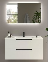 Conjunto de baño moderno blanco 100