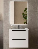 Conjunto de baño moderno blanco 60