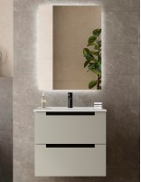 Conjunto de baño moderno gris 60