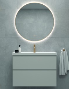 Avila Dos Elena - mueble de baño con 2 cajones lavabo poza ovalada 2