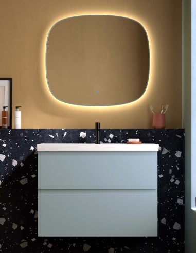Avila Dos Elena - mueble de baño con 2 cajones lavabo poza ovalada