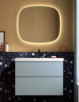 Avila Dos Elena - mueble de baño con 2 cajones lavabo poza ovalada