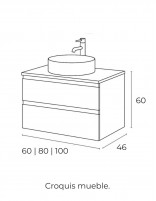 Mueble baño Avila Dos Natalia croquis