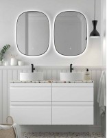 Mueble baño Avila Dos Natalia - 4 cajones con lavabos sobre encimera
