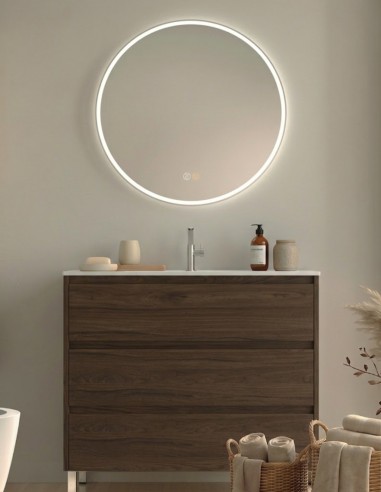 Mueble baño costados vistos con 3 cajones y patas - Carmen Avila Dos
