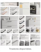 Mueble de baño con 2 cajones tiradores
