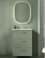 Mueble baño 3 cajones suspendidos acabado 55