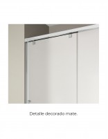 Mampara abatible negra decorado mate