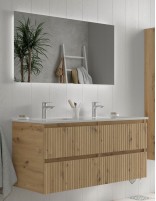 Conjunto de baño suspendido 120 cm. detalle