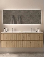 Conjunto de baño suspendido 160 cm. modelo Kira de Salgar