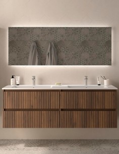 Conjunto de baño suspendido 160 cm. modelo Kira de Salgar 2