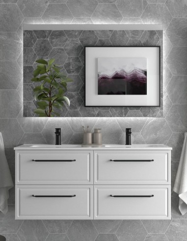 Conjunto de baño clásico 120 cm. - lavabo doble seno RUNA de Salgar