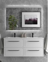 Conjunto de baño clásico 120 cm. - lavabo doble seno RUNA de Salgar
