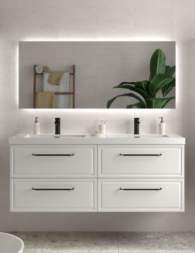 Conjunto de baño clásico 140 cm. - lavabo carga mineral RUNA de Salgar