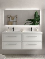 Conjunto de baño clásico 140 cm. - lavabo carga mineral RUNA de Salgar