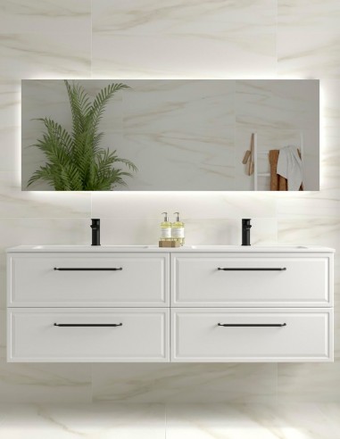 Conjunto de baño clásico 160 cm. - lavabo carga mineral RUNA de Salgar