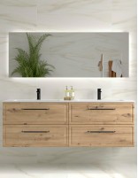 Conjunto de baño clásico 160 cm. roble