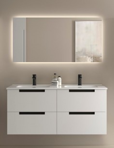 Conjunto de baño moderno 120 cm. - lavabo encastrado LENI de Salgar 2