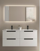 Conjunto de baño moderno 120 cm. blanco