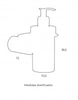 Dispensador jabón líquido medidas