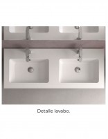 Conjunto de baño moderno 160 cm. detalle lavabo