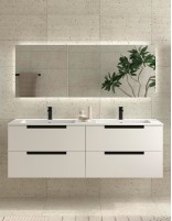 Conjunto de baño moderno 160 cm. blanco
