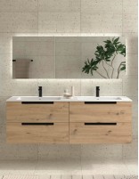 Conjunto de baño moderno 160 cm. - lavabo carga mineral LENI de Salgar