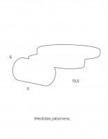 Jabonera negra medidas