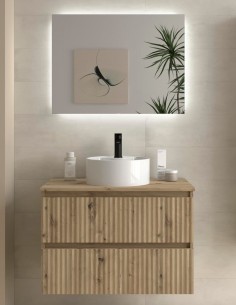 Conjunto de baño sobre encimera + lavabo KIRA de Salgar