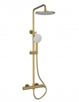Columna de ducha - oro cepillado BAMBÚ de Lluvibath