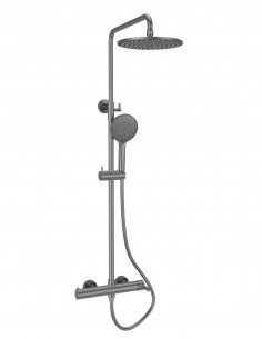 Columna de ducha - black gun metal BAMBÚ de Lluvibath