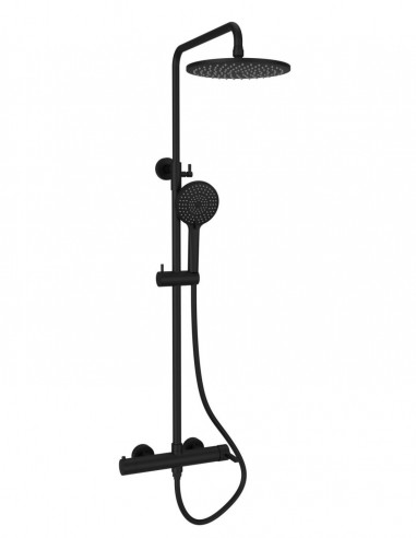 Columna de ducha - negro mate BAMBÚ de Lluvibath